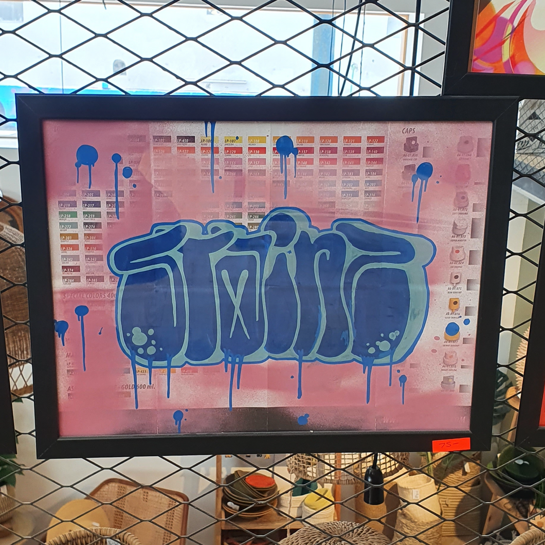 FRAMED THROWY - BLUE
